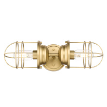 Golden 9808-2W BCB - Golden Lighting Seaport 2-light Vanity in Brushed Champagne Brass